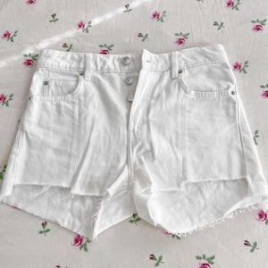 H&M White Denim Shorts